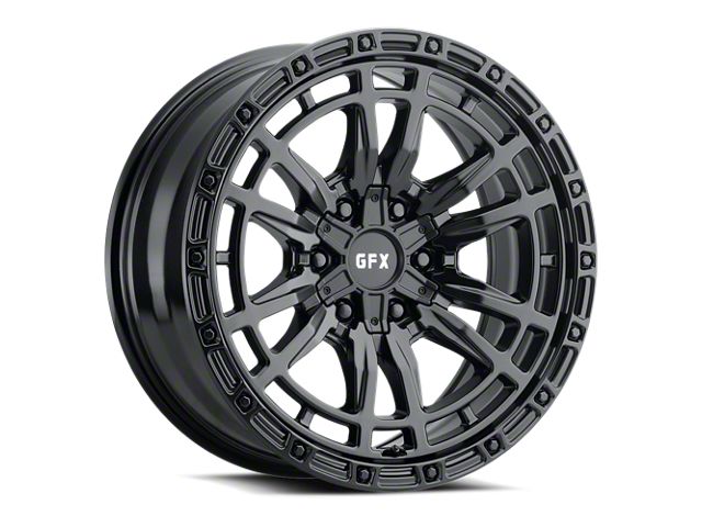 G-FX TR-24 Matte Black 6-Lug Wheel; 17x9; 12mm Offset (05-15 Tacoma)