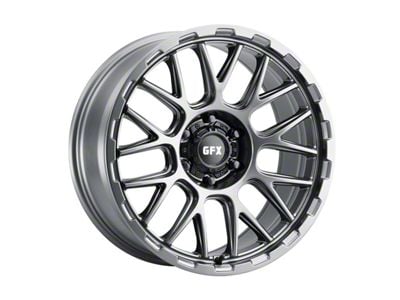 G-FX TM7 Matte Gunmetal 6-Lug Wheel; 17x9; 12mm Offset (10-24 4Runner)