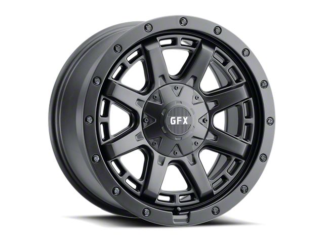 G-FX T27 Matte Black 6-Lug Wheel; 18x9; 12mm Offset (2024 Tacoma)