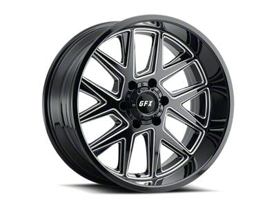 G-FX TM6 Gloss Black Milled 6-Lug Wheel; 20x10; -24mm Offset (2024 Tacoma)