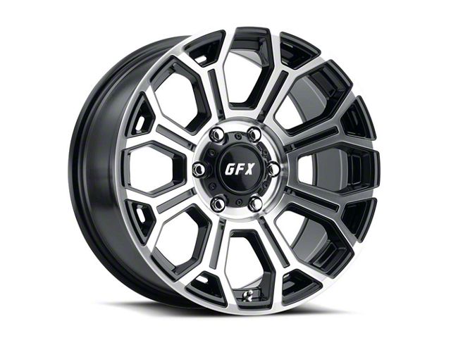 G-FX TR-19 Gloss Black Machined 6-Lug Wheel; 20x10; -19mm Offset (2024 Tacoma)