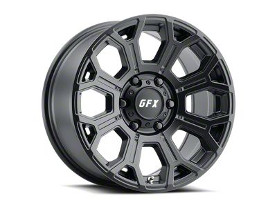 G-FX TR-19 Matte Black 6-Lug Wheel; 17x8.5; 18mm Offset (2024 Tacoma)