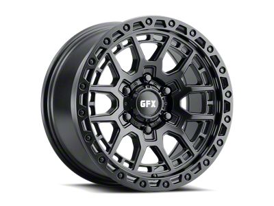 G-FX TR-25 Matte Black 6-Lug Wheel; 17x9; 12mm Offset (2024 Tacoma)