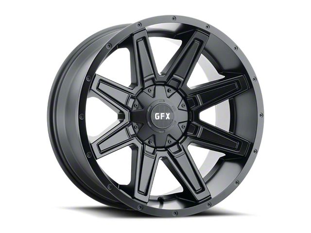 G-FX TR23 Matte Black 6-Lug Wheel; 20x10; -19mm Offset (2024 Tacoma)