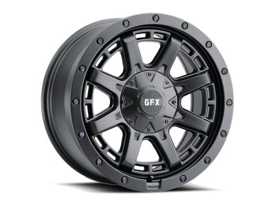 G-FX T27 Matte Black 6-Lug Wheel; 17x9; 12mm Offset (10-24 4Runner)