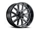 G-FX TM6 Gloss Black Milled 6-Lug Wheel; 18x9; 12mm Offset (10-24 4Runner)