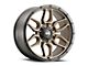 G-FX TR-18 Matte Bronze with Matte Black Lip 6-Lug Wheel; 18x9; 0mm Offset (10-24 4Runner)