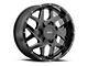 G-FX TR-Mesh2 Gloss Black Milled 6-Lug Wheel; 17x9; 12mm Offset (10-24 4Runner)