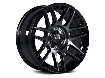 G-FX TM8 Gloss Black with Dark Tint 6-Lug Wheel; 18x9; 18mm Offset (22-24 Bronco Raptor)