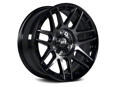 G-FX TM8 Gloss Black with Dark Tint 6-Lug Wheel; 20x9; 18mm Offset (22-24 Bronco Raptor)