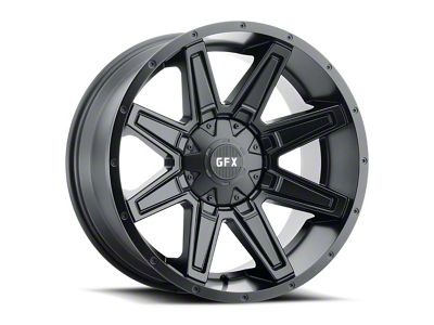 G-FX TR23 Matte Black 6-Lug Wheel; 17x8.5; 18mm Offset (21-24 Bronco, Excluding Raptor)