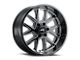 G-FX TM6 Gloss Black Milled Wheel; 18x9 (20-24 Jeep Gladiator JT)