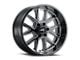 G-FX TM6 Gloss Black Milled Wheel; 20x9 (20-24 Jeep Gladiator JT)