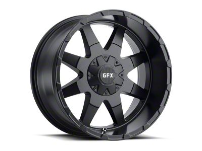 G-FX TR-12 Matte Black Wheel; 18x9; 0mm Offset (20-24 Jeep Gladiator JT)