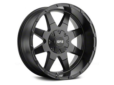 G-FX TR-12 Matte Black Wheel; 17x9; 12mm Offset (93-98 Jeep Grand Cherokee ZJ)