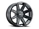 G-FX TR23 Matte Black Wheel; 17x8.5; 18mm Offset (99-04 Jeep Grand Cherokee WJ)