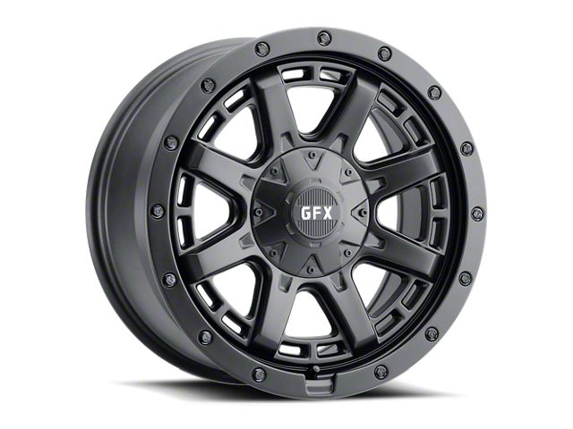 G-FX T27 Matte Black Wheel; 18x9; 12mm Offset (76-86 Jeep CJ7)