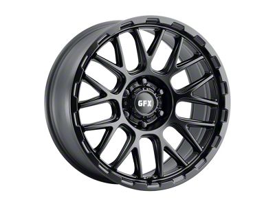 G-FX TM7 Matte Black Wheel; 17x9 (07-18 Jeep Wrangler JK)