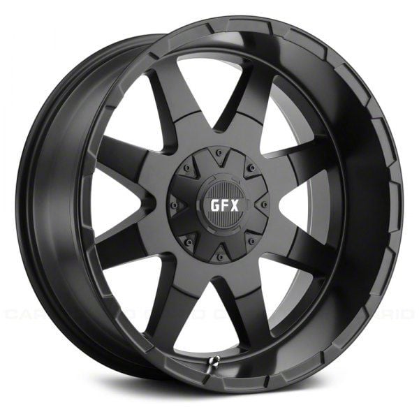 G-FX Jeep Wrangler TR-12 Matte Black Wheel; 20x9; 12mm Offset T12 290 ...