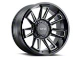 G-FX TR21 Gloss Black Milled Wheel; 18x9; 0mm Offset (18-24 Jeep Wrangler JL)