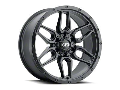 G-FX TR-18 Matte Black 6-Lug Wheel; 20x9; 12mm Offset (17-24 Titan)