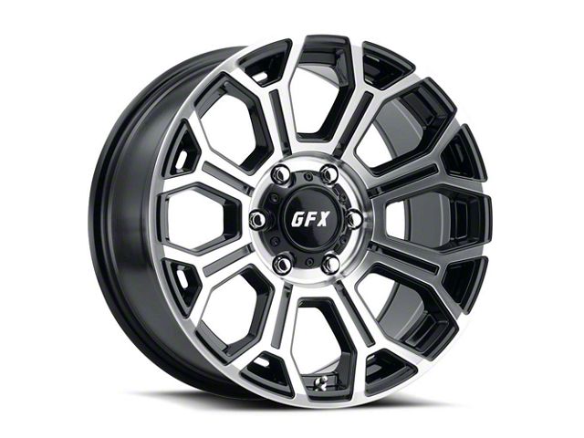 G-FX TR-19 Gloss Black Machined 6-Lug Wheel; 20x10; -19mm Offset (17-24 Titan)