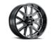 G-FX TM6 Gloss Black Milled 6-Lug Wheel; 20x9; 12mm Offset (16-24 Titan XD)