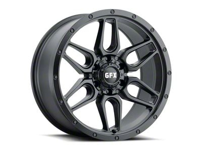 G-FX TR-18 Matte Black 6-Lug Wheel; 17x8.5; -6mm Offset (22-24 Tundra)