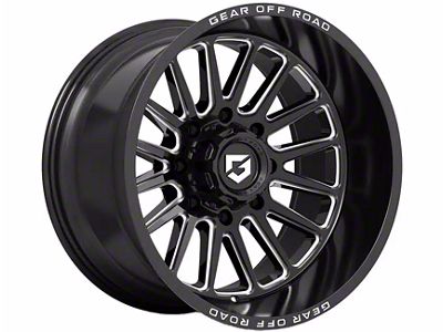 Gear Off-Road Leverage Gloss Black Milled 6-Lug Wheel; 20x10; -19mm Offset (03-09 4Runner)