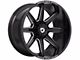 Gear Off-Road Ridge Gloss Black Milled 6-Lug Wheel; 18x9; 18mm Offset (03-09 4Runner)