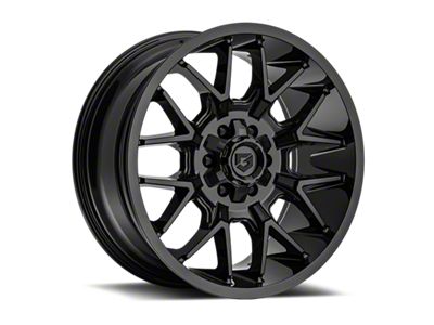 Gear Off-Road 768 Gloss Black 6-Lug Wheel; 20x9; 18mm Offset (04-15 Titan)