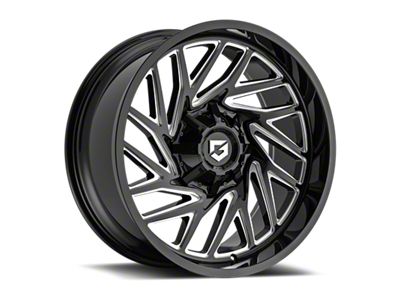 Gear Off-Road 769 Gloss Black Milled 6-Lug Wheel; 20x10; -19mm Offset (04-15 Titan)