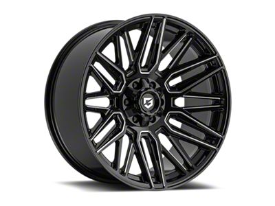 Gear Off-Road 770 Gloss Black Milled 6-Lug Wheel; 22x10; -19mm Offset (04-15 Titan)