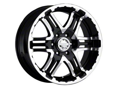 Gear Off-Road Double Pump Gloss Black Machined 6-Lug Wheel; 20x9; 30mm Offset (04-15 Titan)