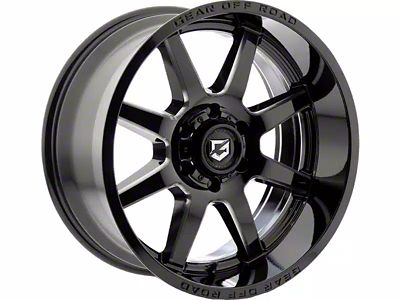 Gear Off-Road Pivot Gloss Black Milled 6-Lug Wheel; 18x9; 18mm Offset (04-15 Titan)