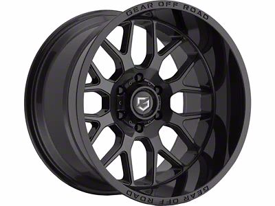 Gear Off-Road Raid Gloss Black 6-Lug Wheel; 20x10; -12mm Offset (04-15 Titan)