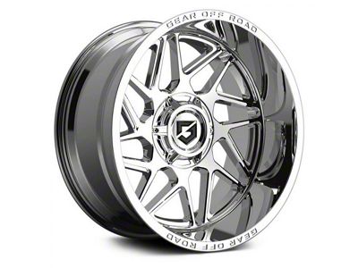 Gear Off-Road Ratio Chrome 6-Lug Wheel; 22x10; 10mm Offset (04-15 Titan)