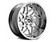 Gear Off-Road Ratio Chrome 6-Lug Wheel; 22x10; 10mm Offset (04-15 Titan)