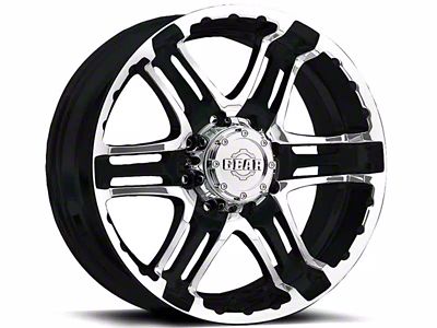 Gear Off-Road Double Pump Gloss Black Machined 6-Lug Wheel; 16x8; 0mm Offset (05-15 Tacoma)