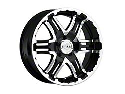 Gear Off-Road Double Pump Gloss Black Machined 6-Lug Wheel; 17x9; 10mm Offset (05-15 Tacoma)