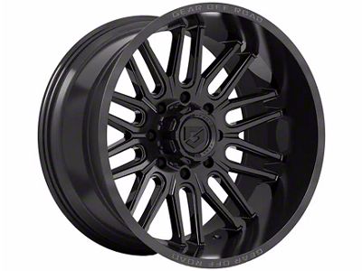 Gear Off-Road Lumen Gloss Black 6-Lug Wheel; 20x12; -44mm Offset (05-15 Tacoma)
