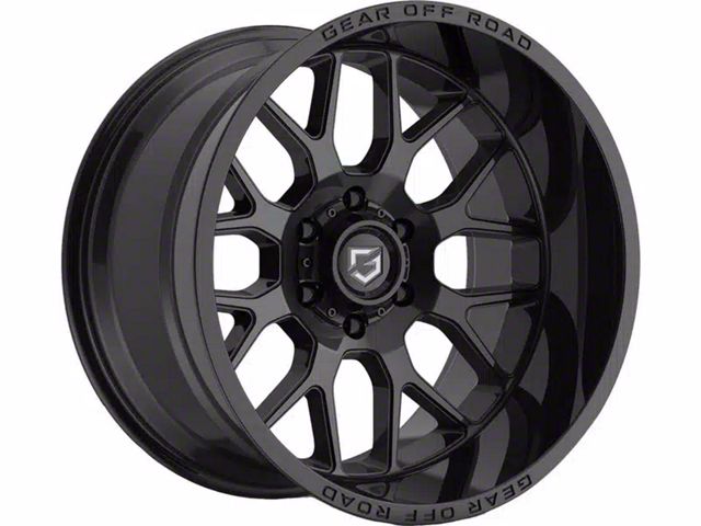 Gear Off-Road Raid Gloss Black 6-Lug Wheel; 20x9; 18mm Offset (10-24 4Runner)