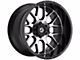 Gear Off-Road Raid Gloss Black Machined 6-Lug Wheel; 20x10; -12mm Offset (10-24 4Runner)