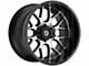 Gear Off-Road Raid Gloss Black Machined 6-Lug Wheel; 20x9; 18mm Offset (10-24 4Runner)