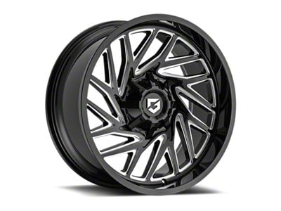 Gear Off-Road 769 Gloss Black Milled 6-Lug Wheel; 20x10; -19mm Offset (2024 Tacoma)