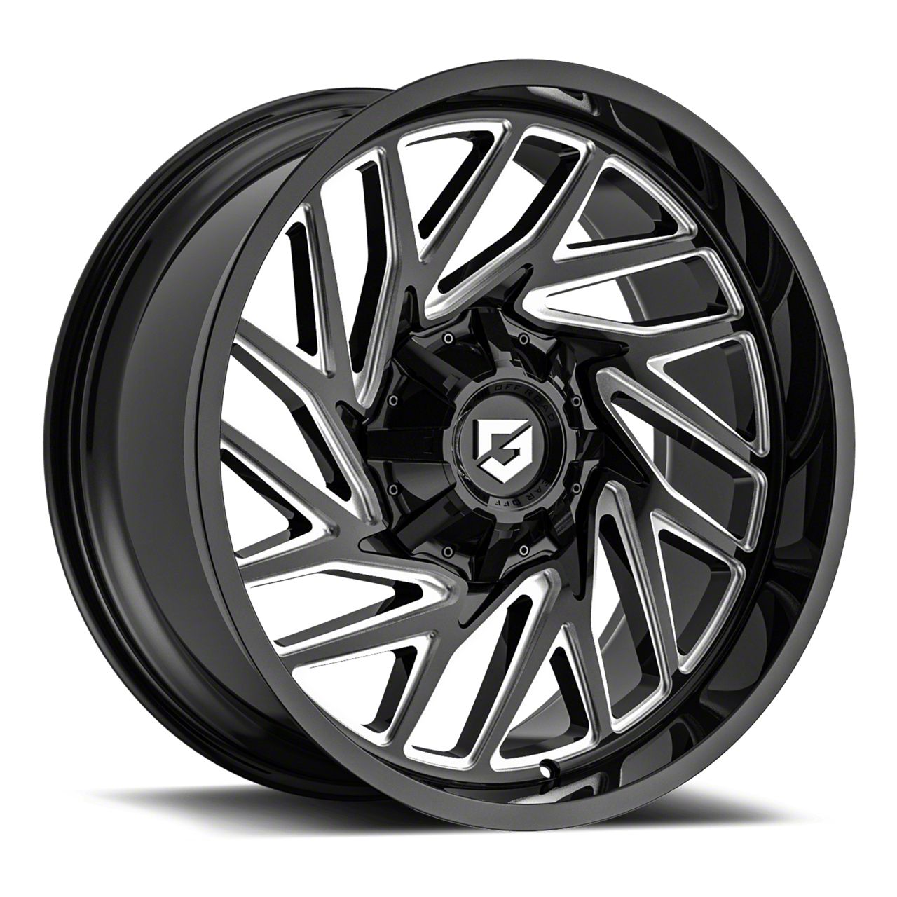 Gear Off-Road Tacoma 769 Gloss Black Milled 6-Lug Wheel; 22x10; -19mm ...