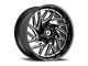 Gear Off-Road 769 Gloss Black Milled 6-Lug Wheel; 22x10; -19mm Offset (2024 Tacoma)