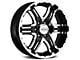 Gear Off-Road Double Pump Gloss Black Machined 6-Lug Wheel; 17x9; 10mm Offset (2024 Tacoma)