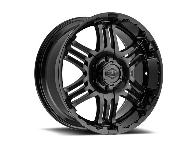 Gear Off-Road Double Pump Gloss Black 6-Lug Wheel; 17x9; 10mm Offset (2024 Tacoma)