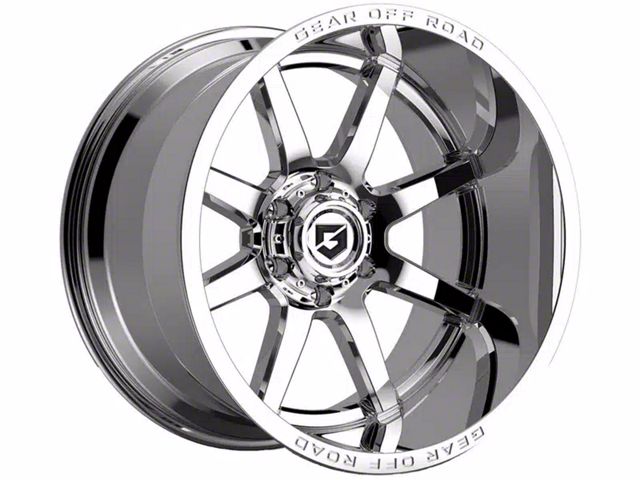 Gear Off-Road Pivot Chrome 6-Lug Wheel; 20x9; 18mm Offset (2024 Tacoma)